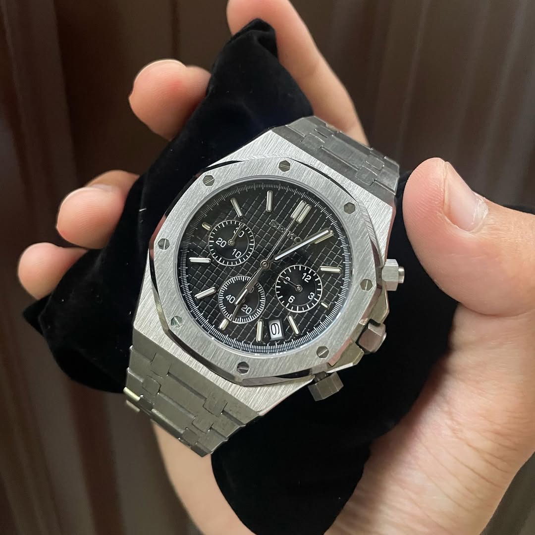 MOR OAK MOD CHRONOGRAPH - BLACK