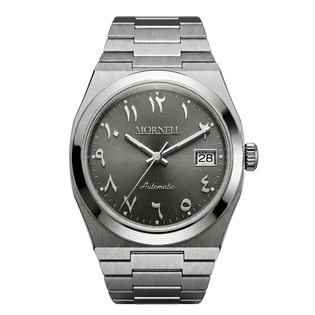 MORNELL CLASSIC Silver Steel Arabic Grey