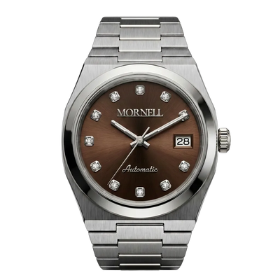 CLASSIC Silver Steel Brown Dia