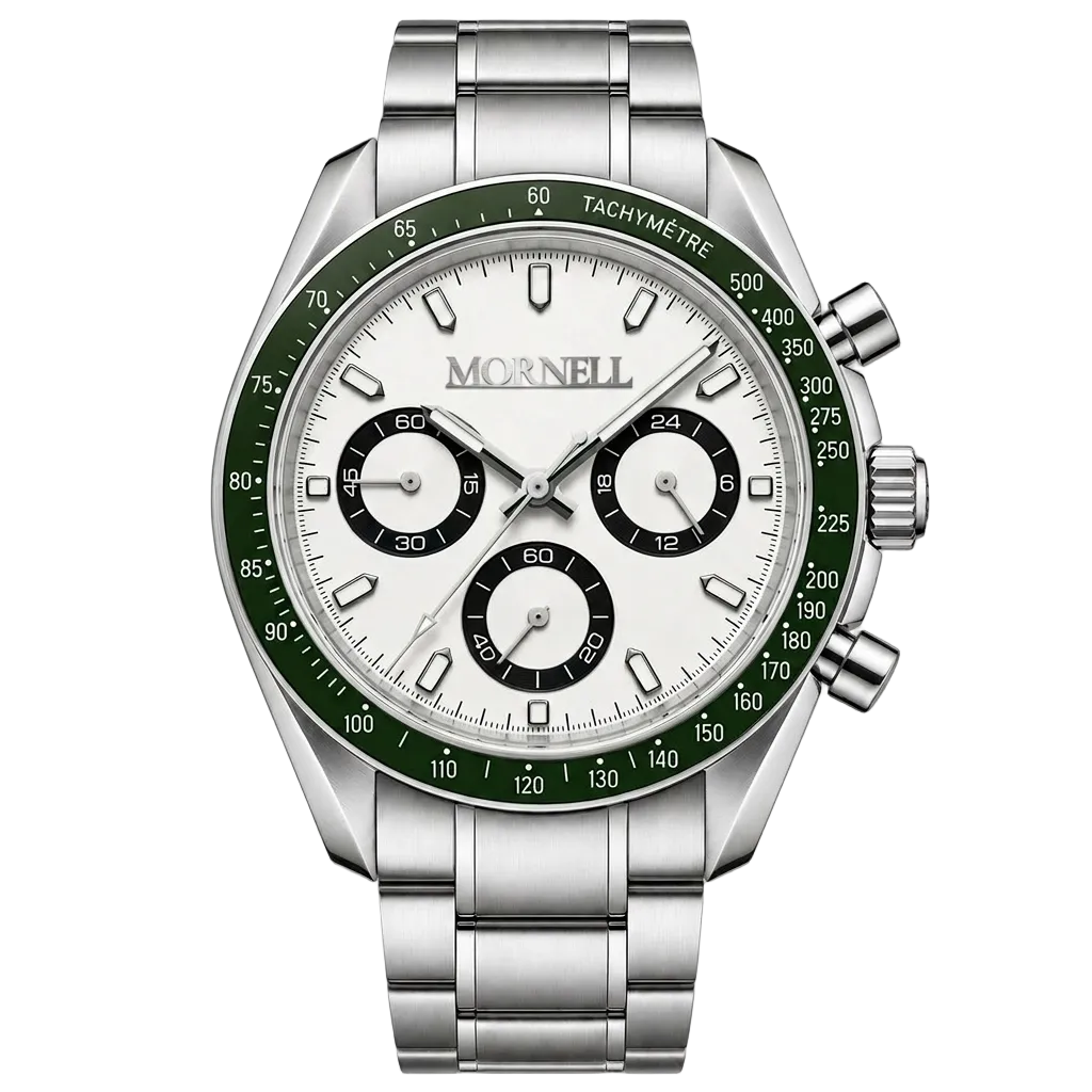 MORNELL CHRONO Silver Steel Green