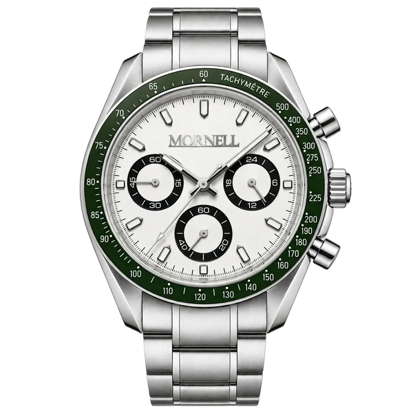 MORNELL CHRONO Silver Steel Green