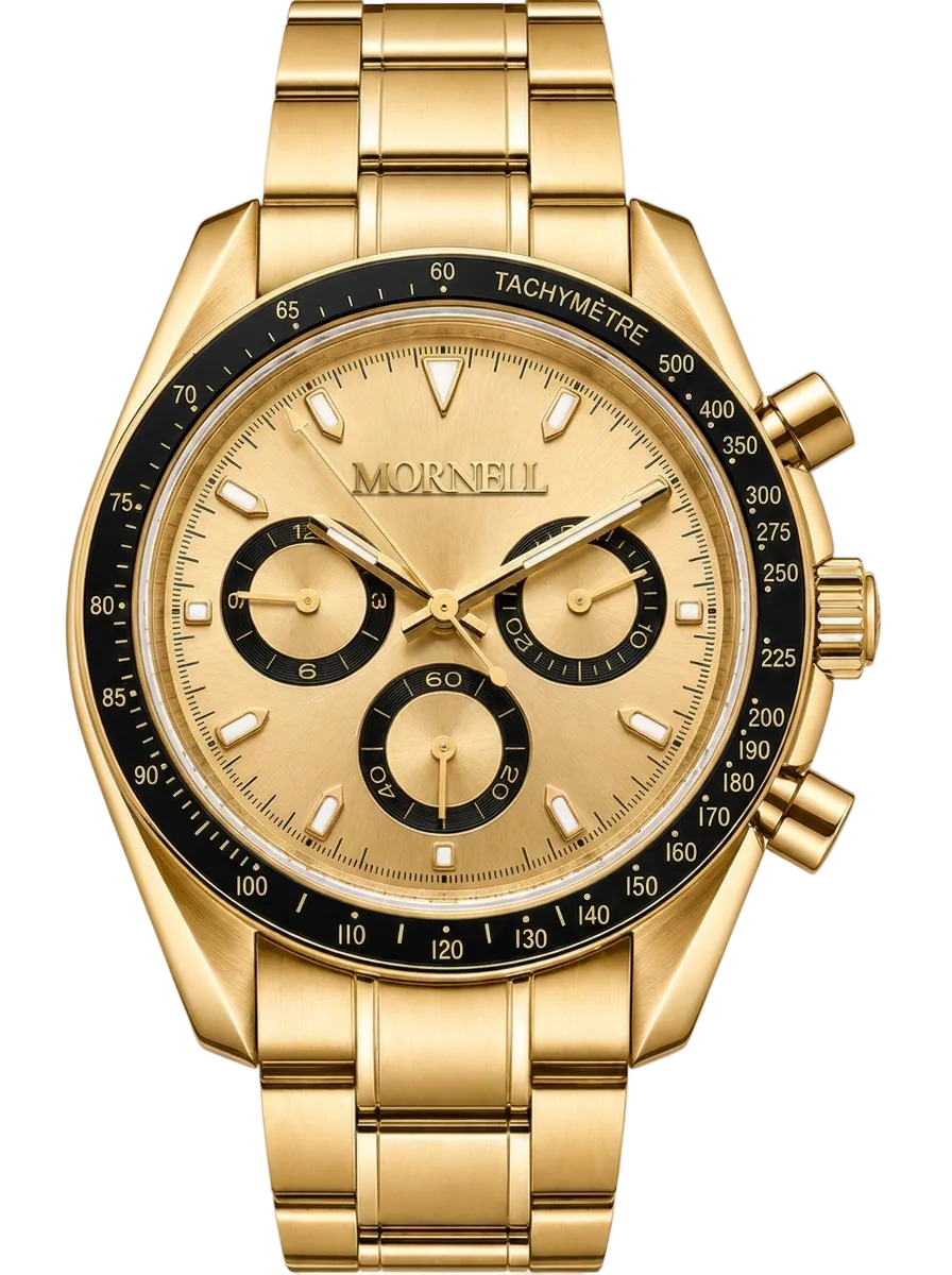 MORNELL CHRONO Gold Steel Black