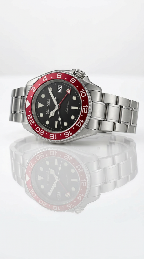 MORNELL PRESTIGE Silver Steel Red