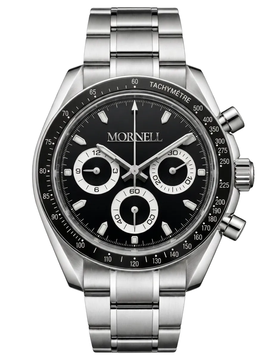 MORNELL CHRONO Silver Steel Black
