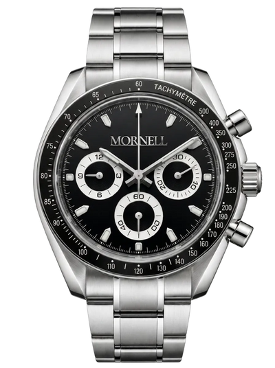 CHRONO Silver Steel Black