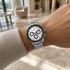 CHRONO Silver Steel Green