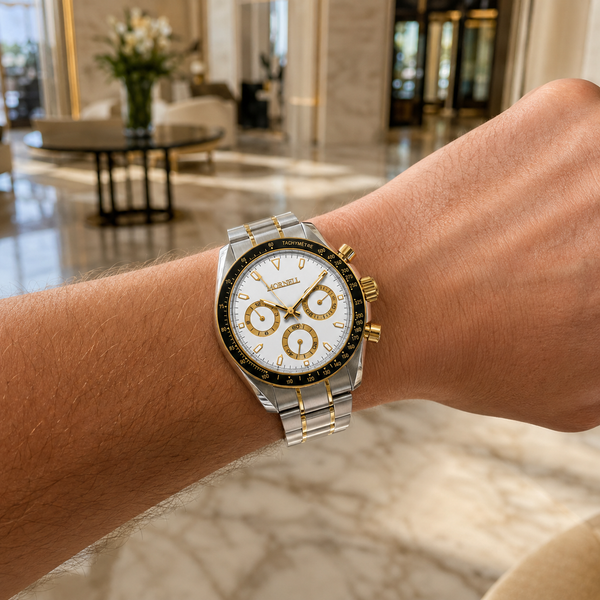 CHRONO Two Tone Steel White