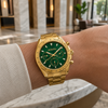 CHRONO Gold Steel Green