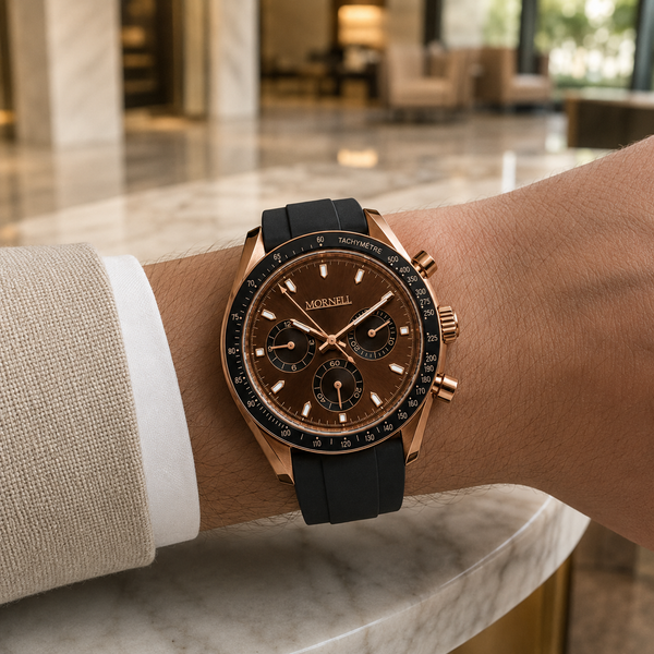 CHRONO Rose Steel Chocolate