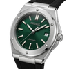 CARENTIS Silver Steel Green Rubber
