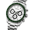 CHRONO Silver Steel Green