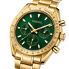 CHRONO Gold Steel Green
