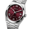 CLASSIC Silver Steel Roman Red