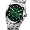 CLASSIC Silver Steel Roman Emerald Green