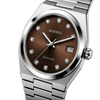 CLASSIC Silver Steel Brown Dia
