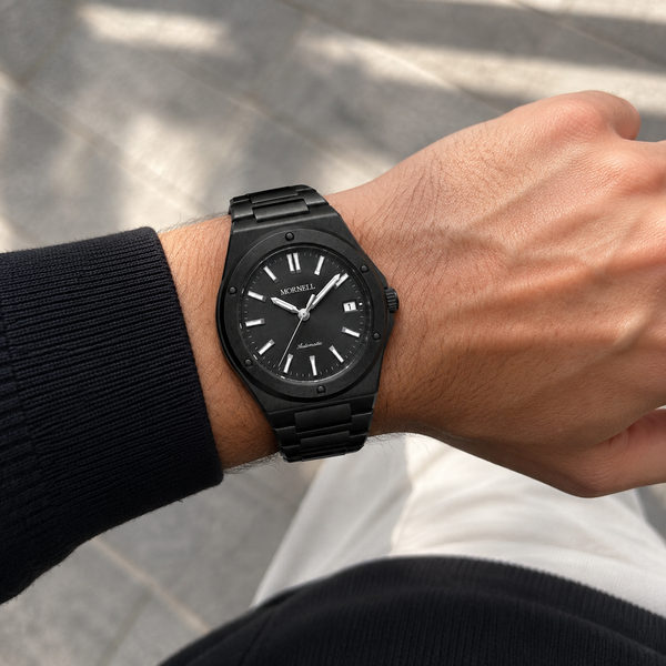 CARENTIS Silver Steel All Black