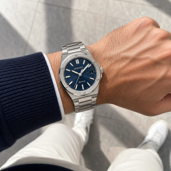 CARENTIS  Silver Steel Blue
