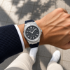CARENTIS Silver Steel Grey Rubber
