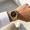 CARENTIS Gold Steel Black