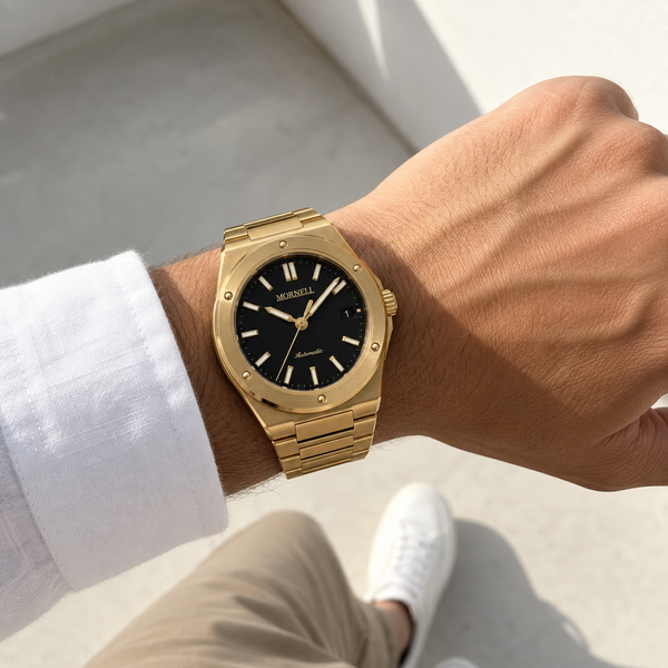 CARENTIS Gold Steel Black