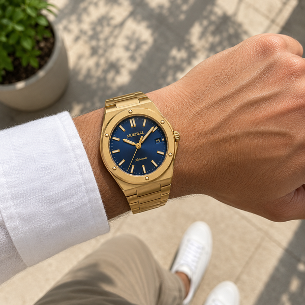 CARENTIS Gold Steel Blue