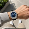 CARENTIS Silver Steel Blue Rubber