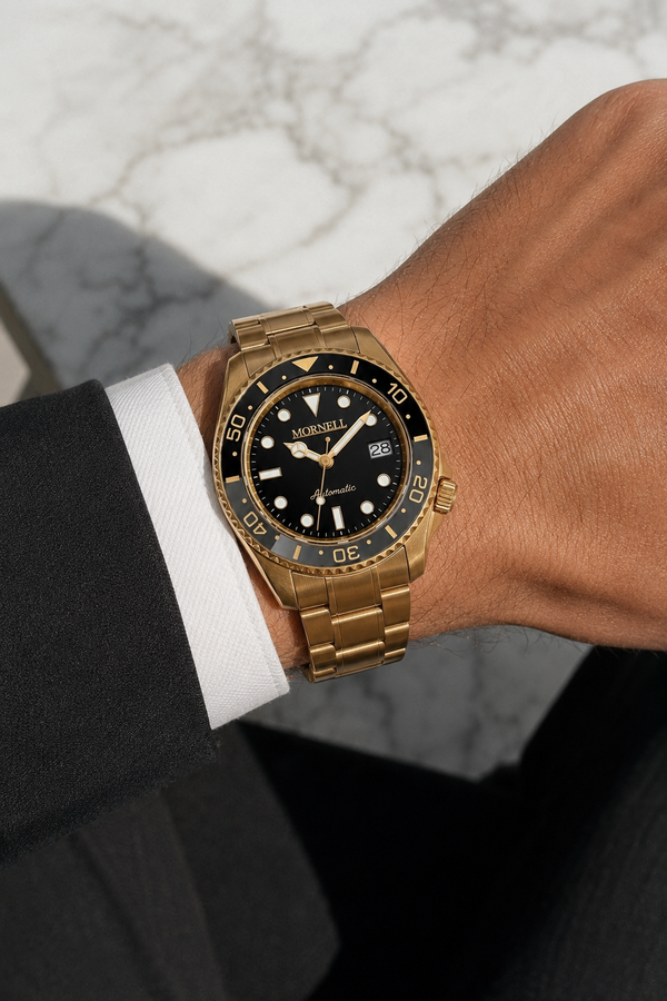 PELAGUS Gold Steel Grey x Black