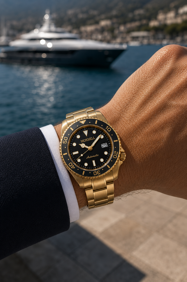 PELAGUS Gold Steel Black