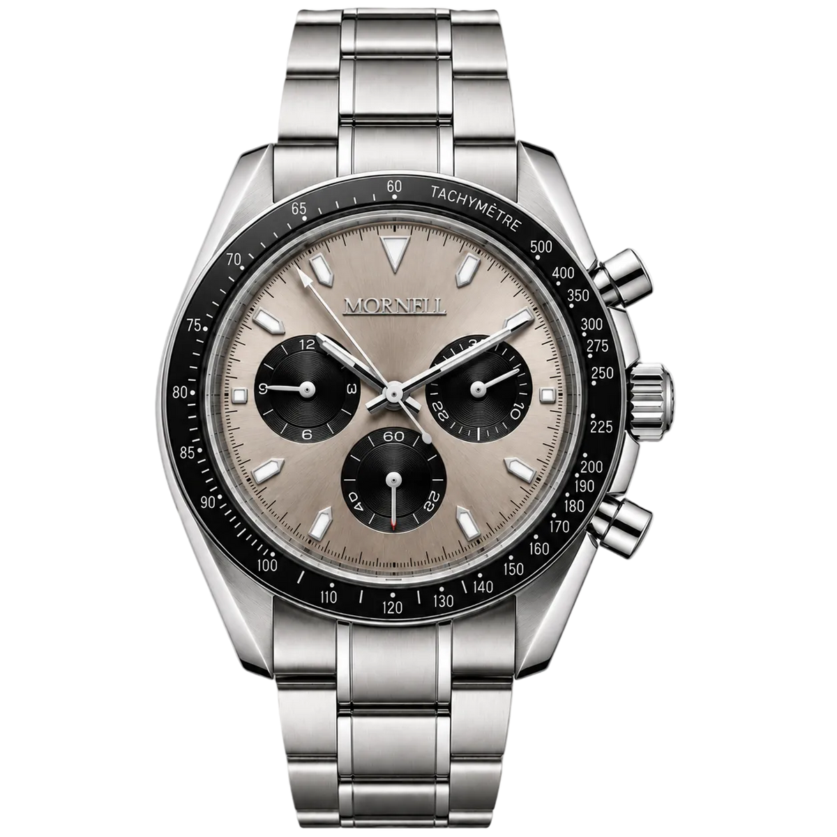 CHRONO Silver Steel Champagne