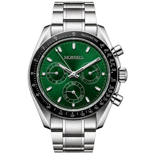 CHRONO Silver Steel Irish Green