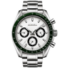 CHRONO Silver Steel Green