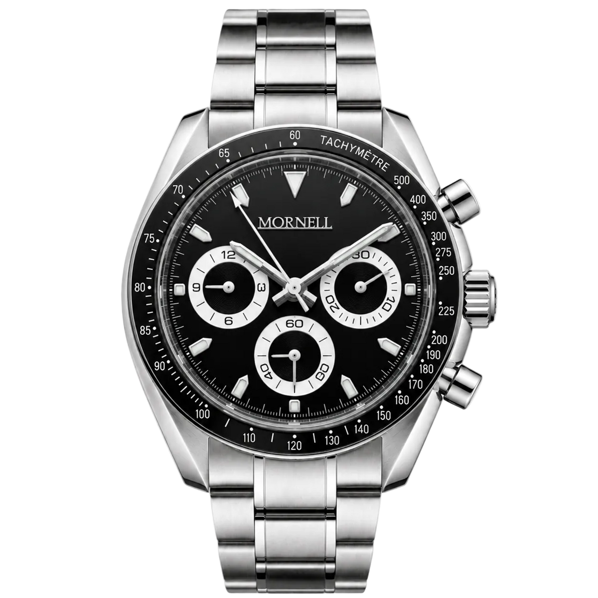 CHRONO Silver Steel Black