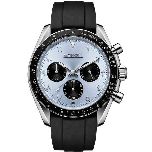 CHRONO Silver Steel Arabic Ice