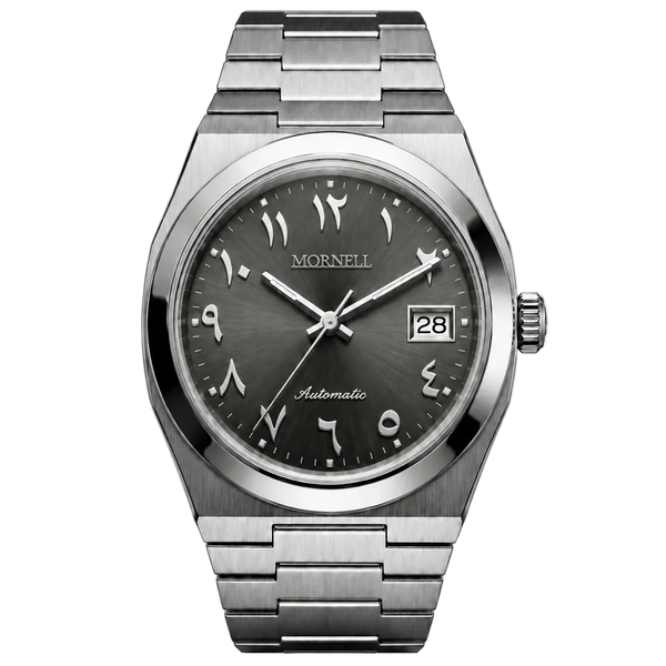 CLASSIC Silver Steel Arabic Grey