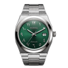 CLASSIC Silver Steel Arabic Green