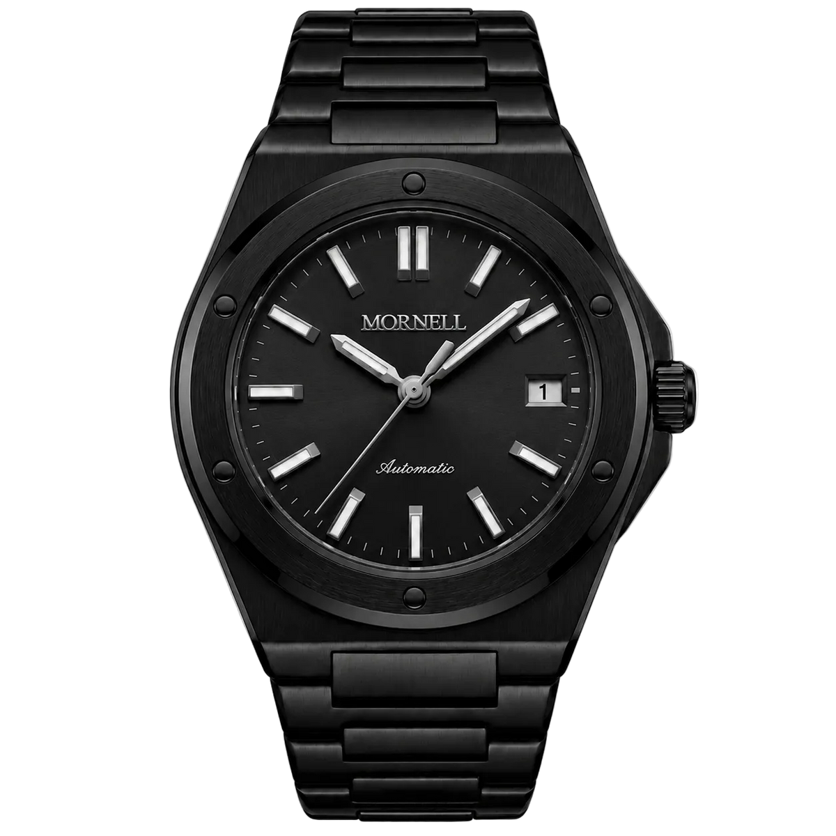 CARENTIS Silver Steel All Black