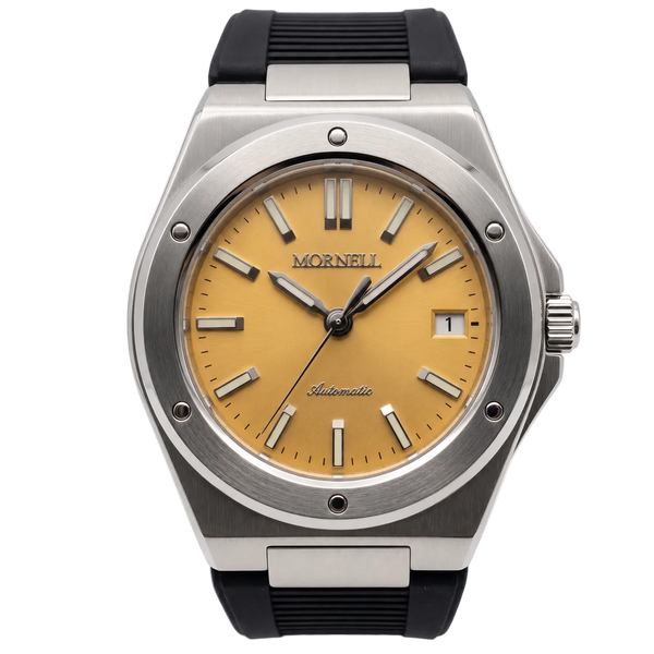 CARENTIS Silver Steel Yellow Rubber