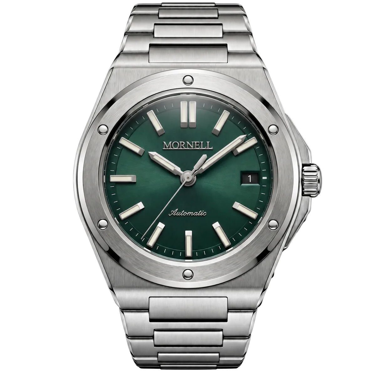 CARENTIS Silver Steel Green