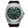 CARENTIS Silver Steel Green Rubber
