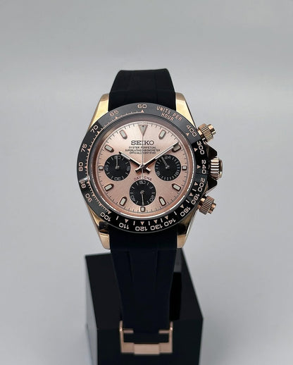 MORTONA MOD SALMON BLACK ROSE 