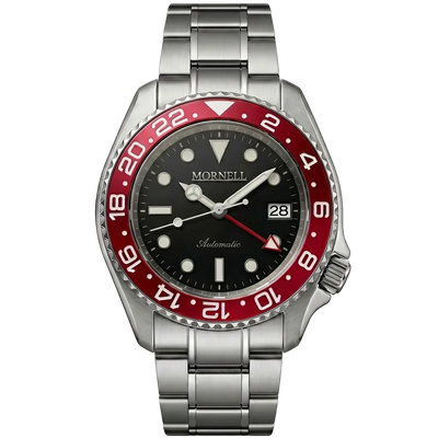 PRESTIGE Silver Steel Red