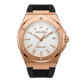 MORNELL CARENTIS Rose Steel Black Rubber