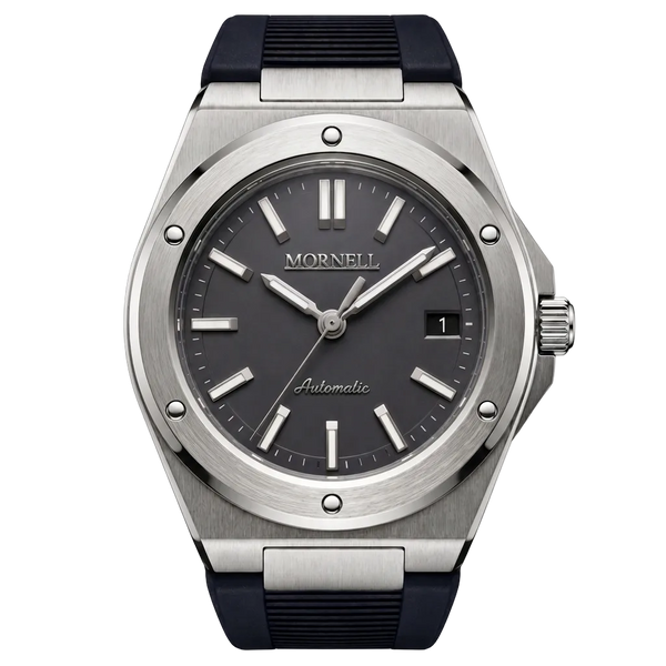 MORNELL CARENTIS Silver Steel Black Rubber