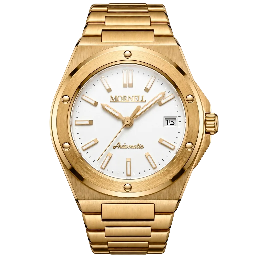 MORNELL CARENTIS Gold Steel White