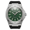 CARENTIS Silver Steel Green Rubber