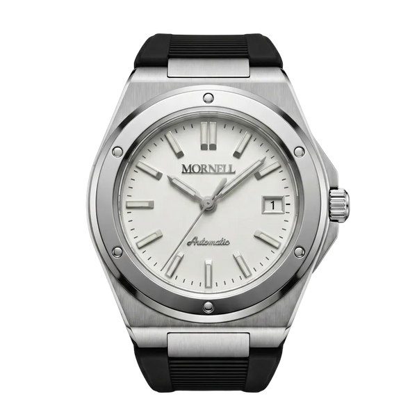 MORNELL CARENTIS Silver Steel White Rubber