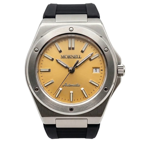MORNELL CARENTIS Silver Steel Yellow Rubber