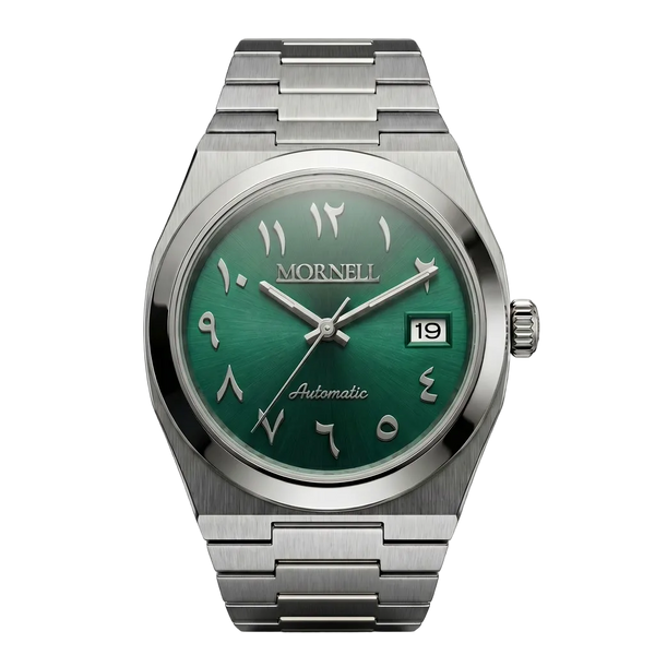 MORNELL CLASSIC Silver Steel Arabic Green
