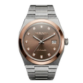 MORNELL CLASSIC Two Tone Steel Brown Diamond