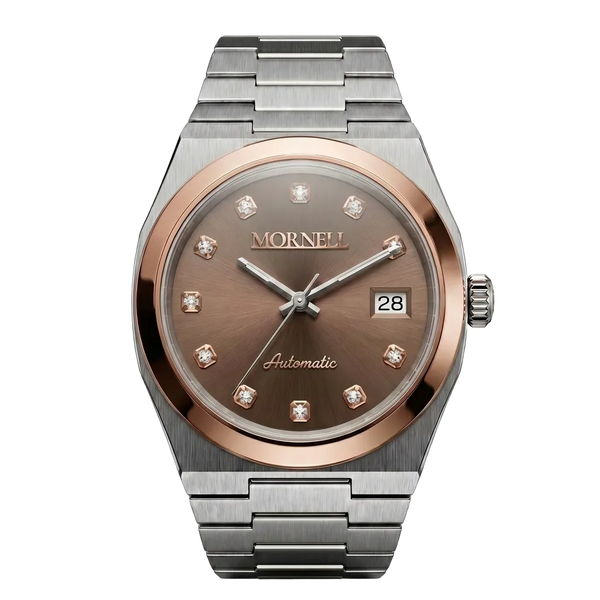 MORNELL CLASSIC Two Tone Steel Brown Diamond